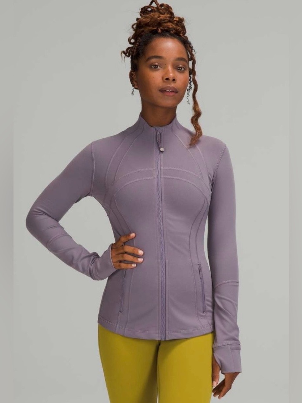 Lululemon Define Dusty Lavender Zip-Front Active Jacket size 10